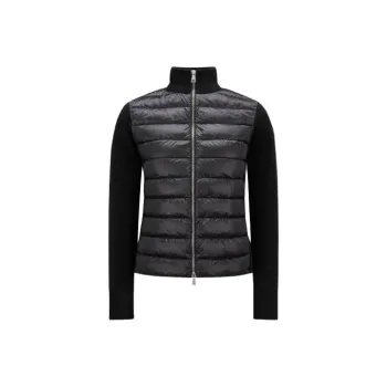 Moncler Logo Patch Quilted Padded Cardigan
