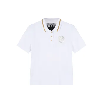 VERSACE JEANS COUTURE SS23 Polo Shirt Women's White