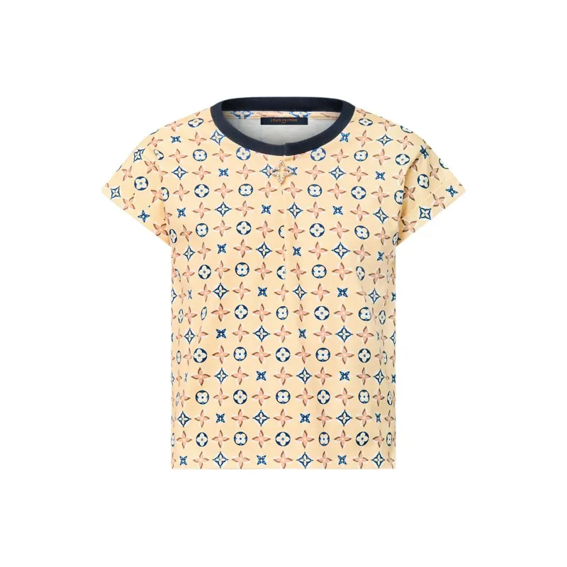 LOUIS VUITTON Monogram Kaleidoscope Brooch T Shirt-0