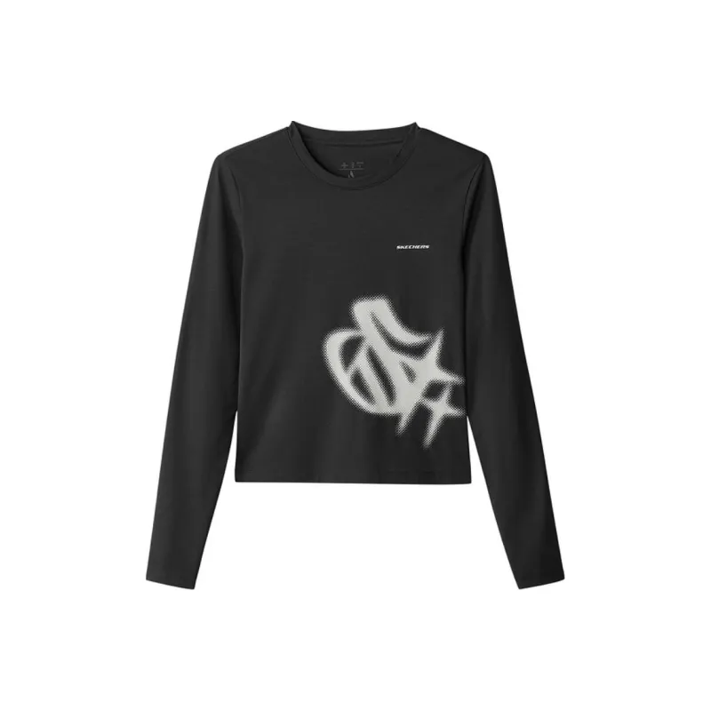 Skechers T Shirt Women's Carbon Black-0