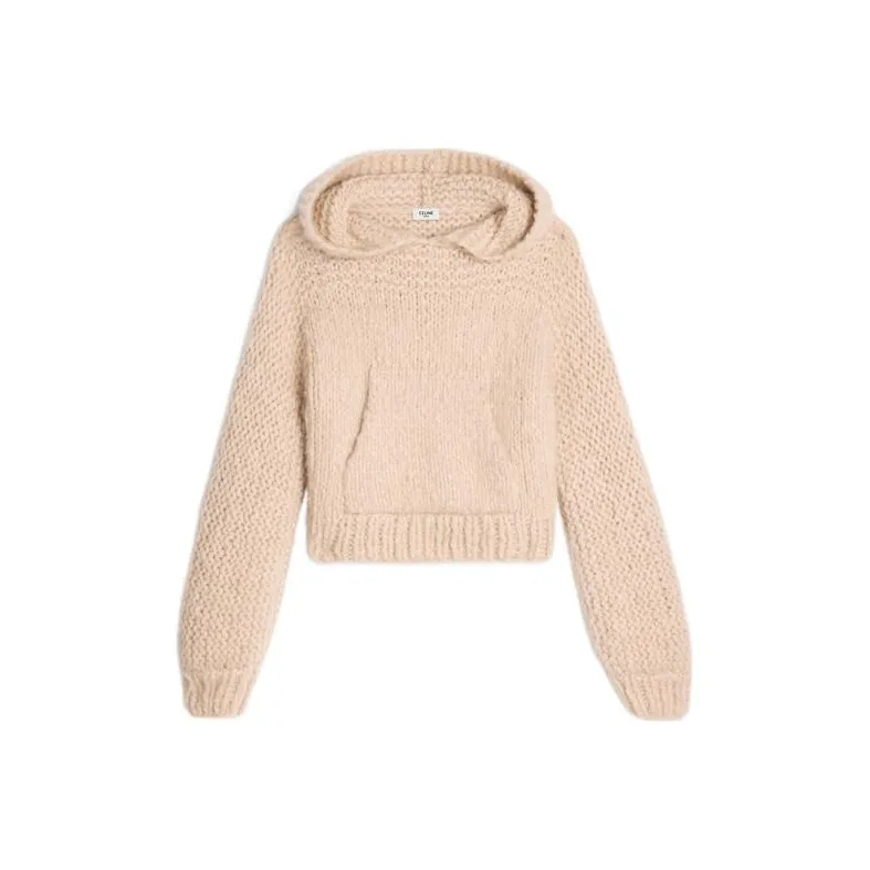 CELINE Cashmere Sweaters Women's Khaki-0