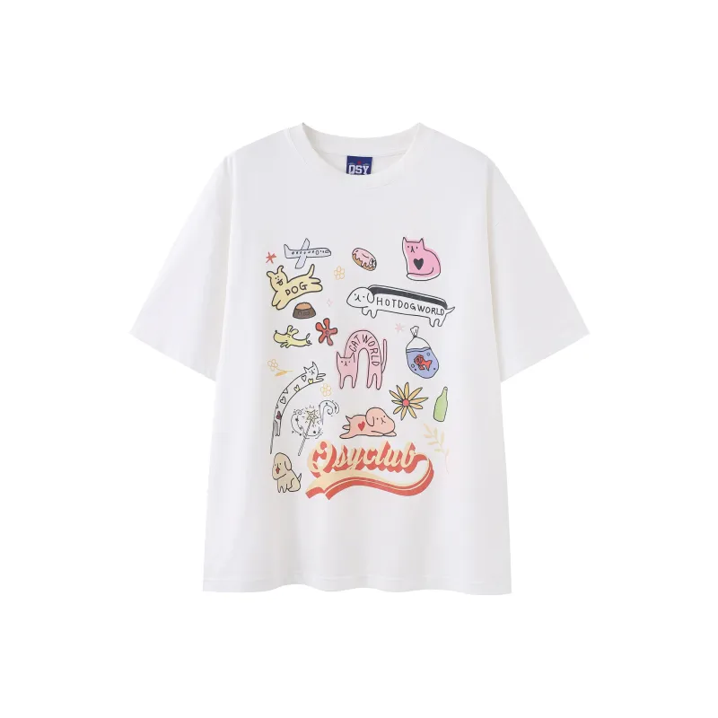QISENYAR T-Shirts Unisex-4