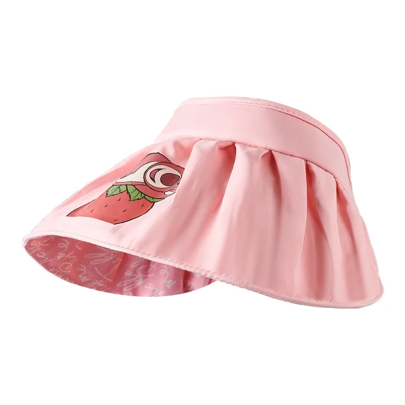 Disney Strawberry Bear Series Polyester Sun Protection Hats Unisex-0