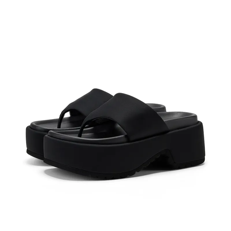 GG CC Abrasion Resistant Slip Resistant Platform Height Increasing Flip Flops Women's-9