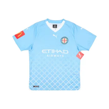 PUMA Home 2023 24 Melbourne City Soccer Jerseys Unisex Light Blue