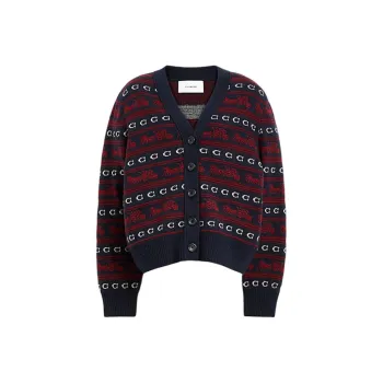 COACH FW24 Knitwear Women's Blue Red