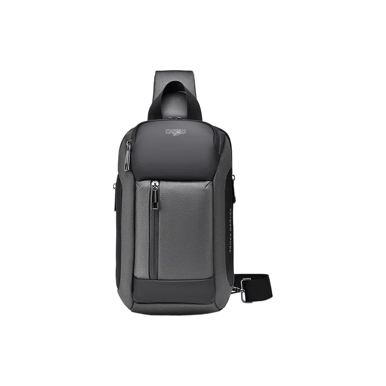 CARTELO Polyester Sling Bag Regular Men's Black/Gray/Blue-3