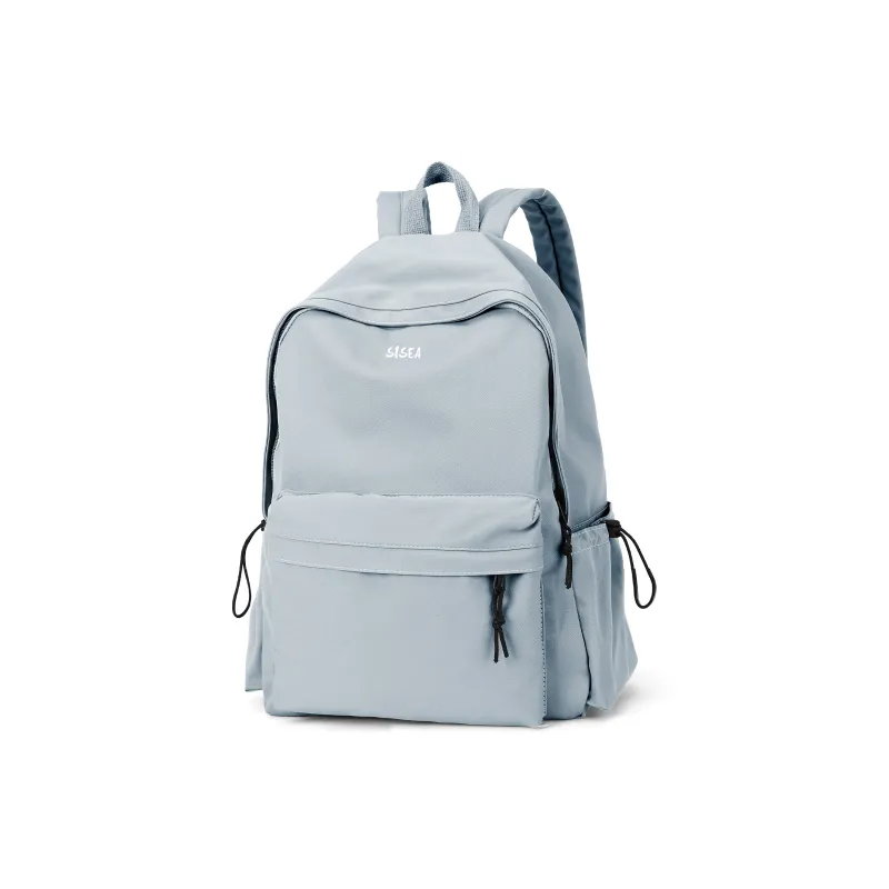 Sisea Fabric Backpack Laptop Bag Travel Bag Backpack Regular Unisex Classic Black/cream White-32