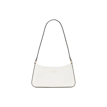Kate Spade Leather Shoulder Bag Trumpets Women's White