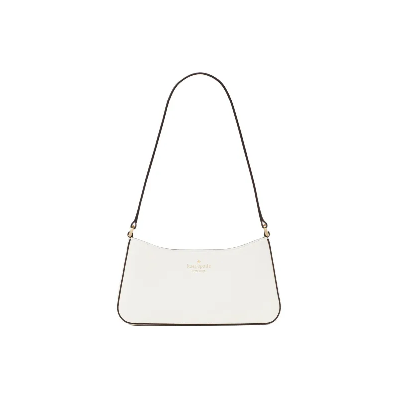 Kate Spade Leather Shoulder Bag Trumpets Women's White-0