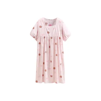 FENTENG Brown Bear Nightgown Women's