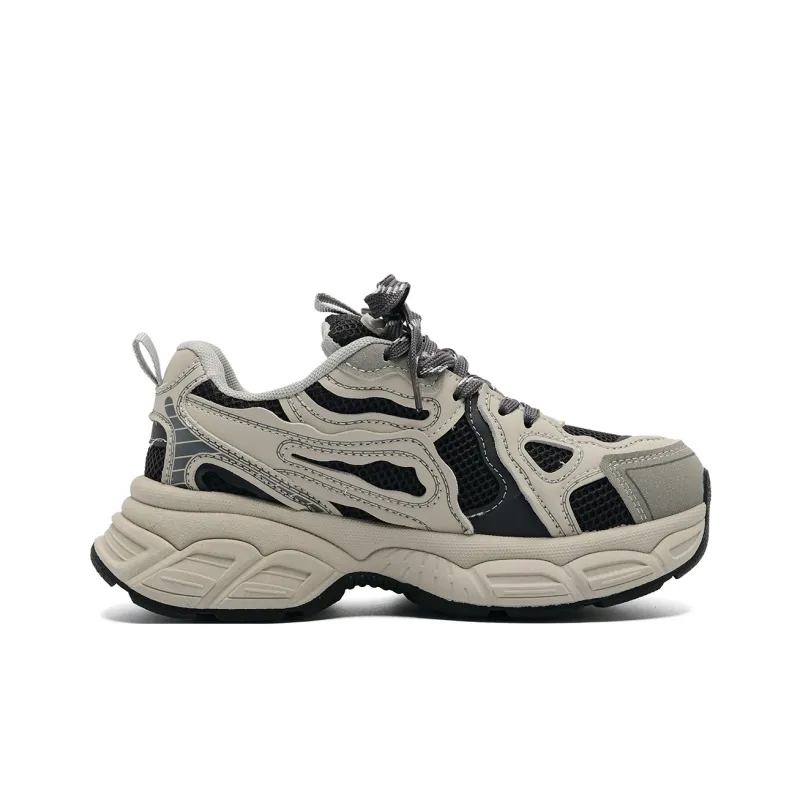 Circle Small Cushioning, Slip Resistant, Breathable, Supportive, Lightweight Low Top Chunky Sneakers Women's-6
