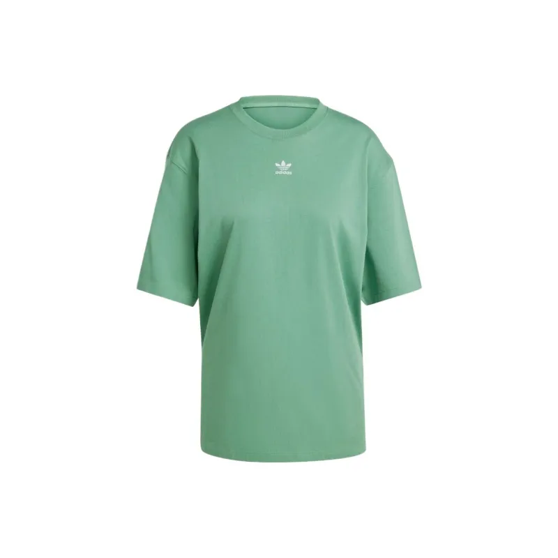 Adidas Women's Essentials Boyfriend T Shirt Preloved Green-0