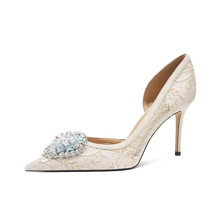 Zubumei Slim Heel High Heels 6cm/8cm Women's-5