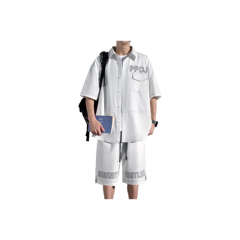 ZWWWZ Shirt Matching Set Unisex-7