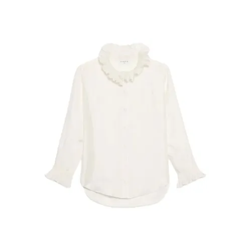 Sandro Gathered collar Silk Shirt
