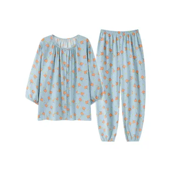GOSO Pajama Set Women's Pink Blue