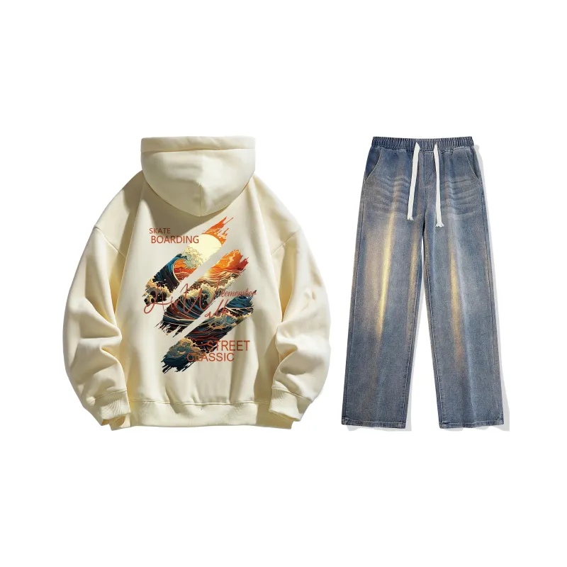 Airwalk Sweatshirt Set Unisex Black-74