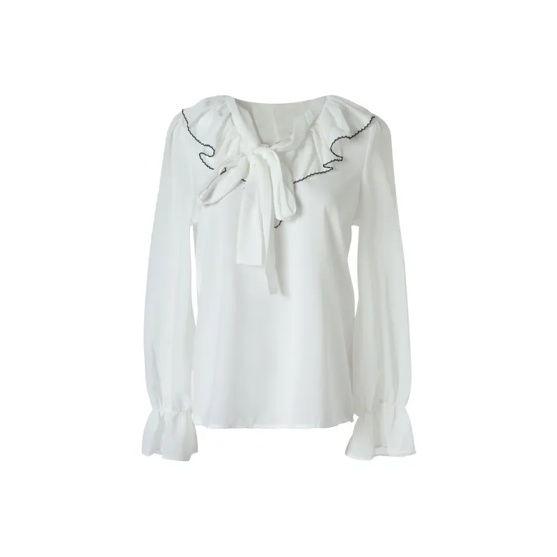 BEAUTIFUL CONFESSION Chiffon Shirts Women's-2