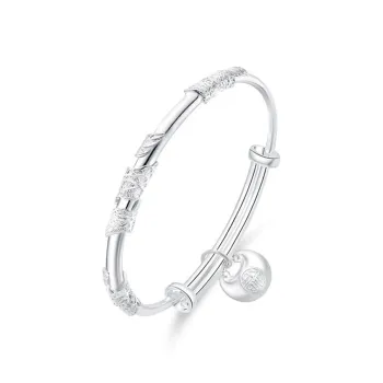 Master Kim Sterling Silver Adjustable Bangle Women's