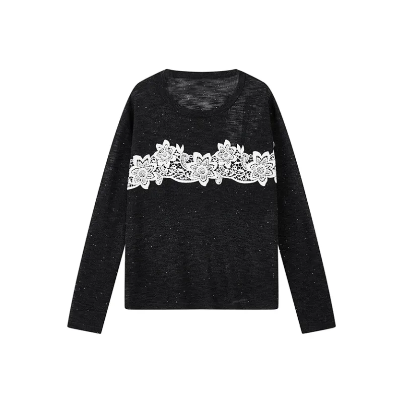 Yu Qianwen Knitwear Women's Dark Gray-0