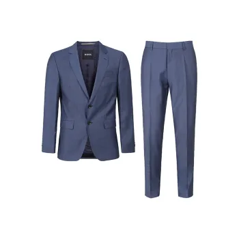 HUGO BOSS Business Suit Men's Blue