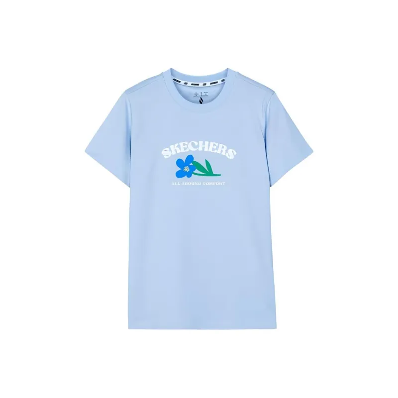 Skechers T Shirt Women's Cashmere Blue-0