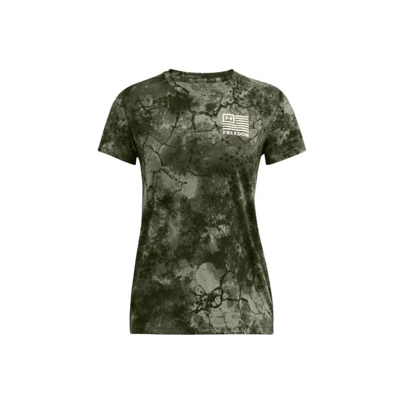 Under Armour Freedom Amp Regular T-Shirt Women's Green-0