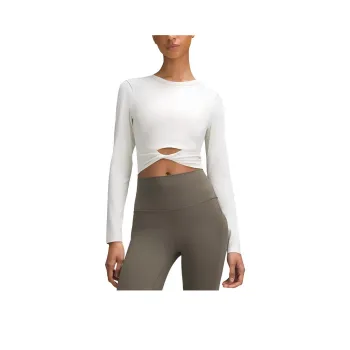 Lululemon Nulu™Cropped Collection Shirt Women's Bone White