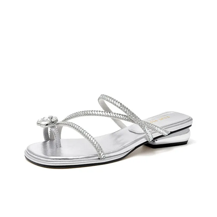 FIVE PLUS Rubber Sole Slip Resistant Slide Slippers Women's-7