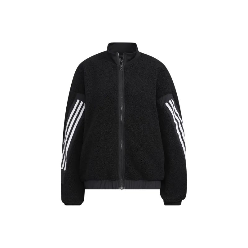 Adidas 3 Stripes Jacket Women's Black-0