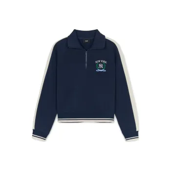 MLB New York Yankees Varsity SPORT IVE TRACK Sweatshirt Women's Marine Blue