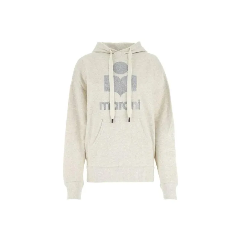 ISABEL MARANT ETOILE Mansel Logo Printed Drawstring Hoodie-0