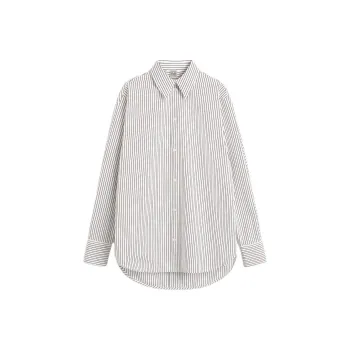 TOTEME FW24 Shirt Women's White/Brown