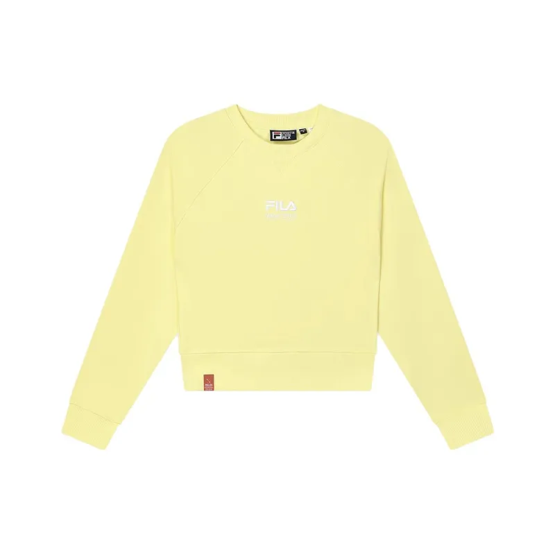 FILA Sweatshirt Unisex Light Yellow Cream-0