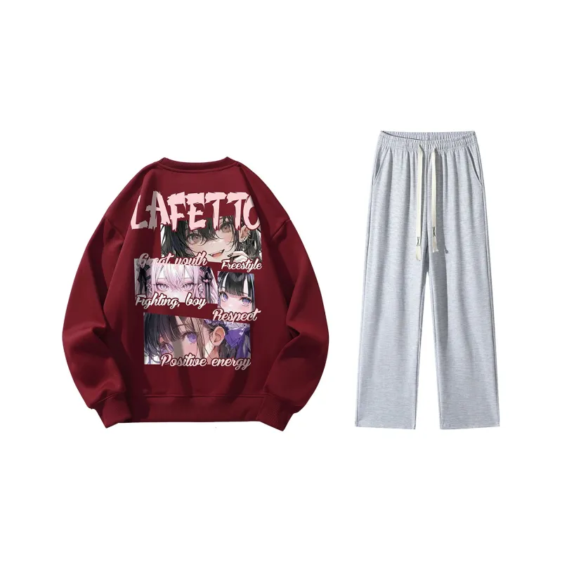 Lafetto Sweatshirt Sets Unisex-18