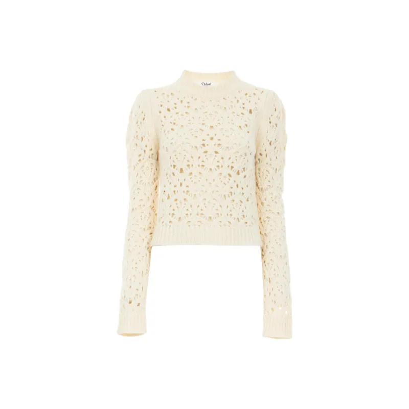 Chloé Crewneck Chunky Sweater-0