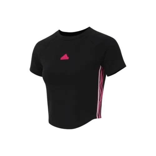 Adidas Raglan Sleeve T Shirt Women's Black
