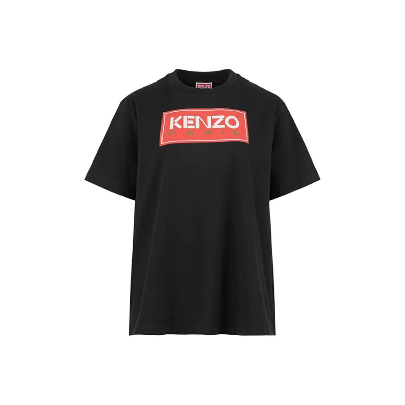 KENZO Logo Printed Crewneck T Shirt-0