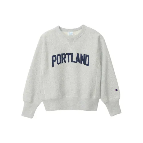 Champion Reverse Weave FW24 Sweatshirt Women's Silver Gray