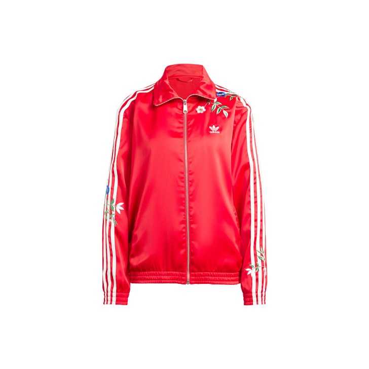 Adidas Originals Floral Jackets Women's Red - POIZON