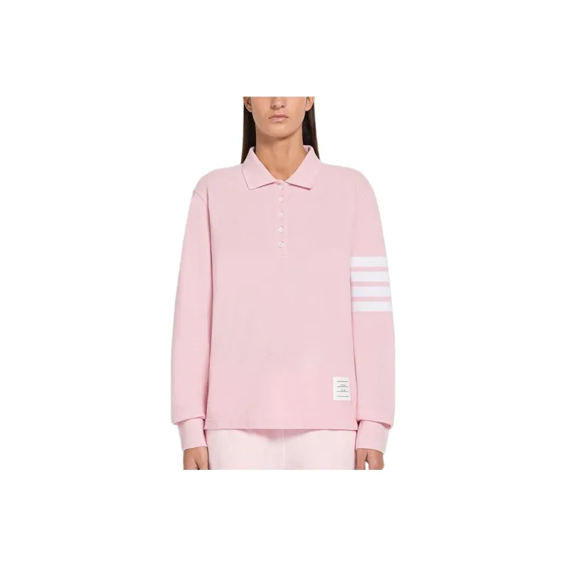 THOM BROWNE 4 Bar Long sleeved Polo Top-0