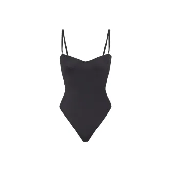 SKIMS Contour Llft Stralght Neck Bodysult Bodysuits Women's ONYX/Onyx