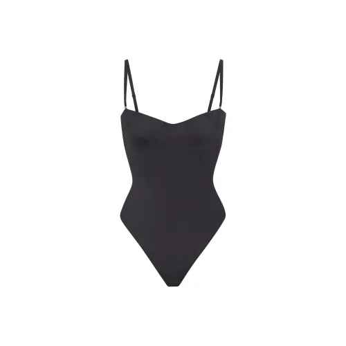SKIMS Contour Llft Stralght Neck Bodysult Bodysuits Women's ONYX/Onyx