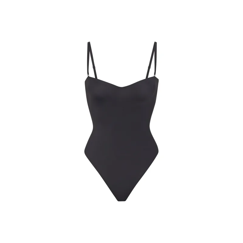 SKIMS Contour Llft Stralght Neck Bodysult Bodysuits Women's ONYX/Onyx-0