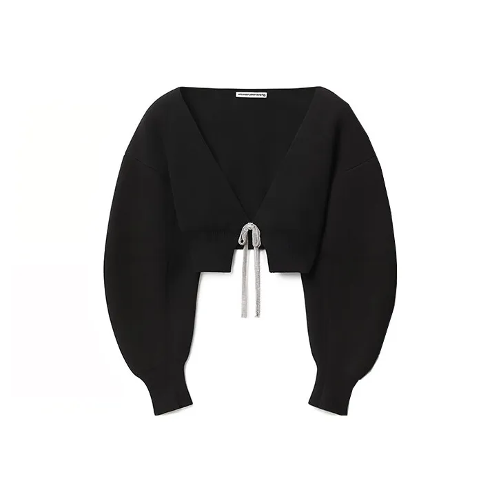Alexander Wang V-Neck Cropped Cardigan-0