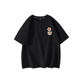 Cotton Drop Shoulder Sleeve T-Shirt Women's