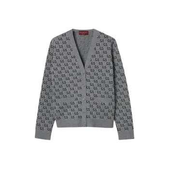 GUCCI Gg Shadow Jacquard Cardigan