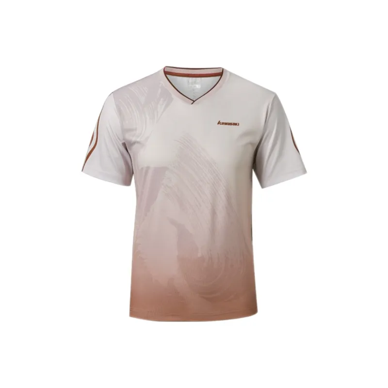 Kawasaki Feitian Series Sports & Fitness Badminton Jersey Men's Red/White-0