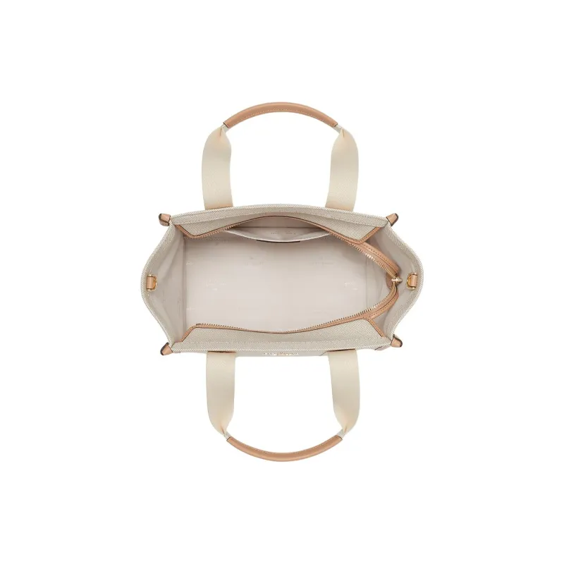Kate Spade Canvas Bag, Tote Bag, Shopping Bag, Shoulder Bag, Crossbody Bag, Handbag Trumpets Women's Beige & Brown-3